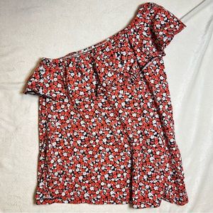 Floral One Shoulder Top